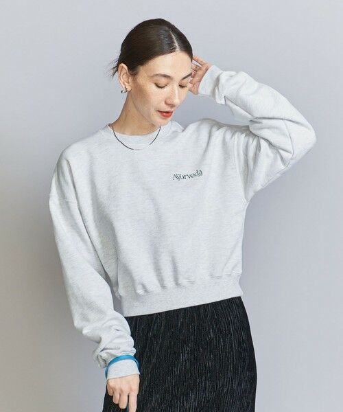 BEAUTY&YOUTH UNITED ARROWS / ビューティー&ユース ユナイテッドアローズ スウェット | 【別注】＜WAVE UNION＞クロップド スウェットプルオーバー | 詳細13