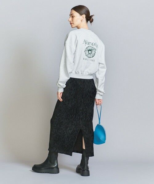 BEAUTY&YOUTH UNITED ARROWS / ビューティー&ユース ユナイテッドアローズ スウェット | 【別注】＜WAVE UNION＞クロップド スウェットプルオーバー | 詳細14