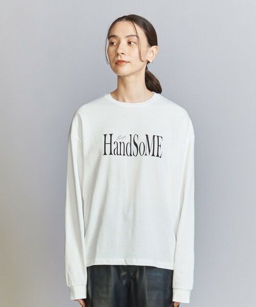 BEAUTY&YOUTH UNITED ARROWS / ビューティー&ユース ユナイテッドアローズ カットソー | 【WEB限定】ロゴプリント ロングスリーブTシャツ | 詳細4