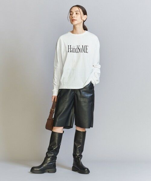 BEAUTY&YOUTH UNITED ARROWS / ビューティー&ユース ユナイテッドアローズ カットソー | 【WEB限定】ロゴプリント ロングスリーブTシャツ | 詳細3