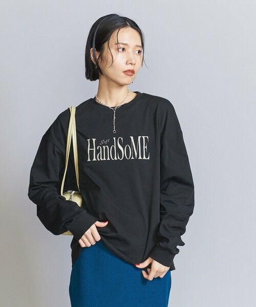 BEAUTY&YOUTH UNITED ARROWS / ビューティー&ユース ユナイテッドアローズ カットソー | 【WEB限定】ロゴプリント ロングスリーブTシャツ | 詳細11