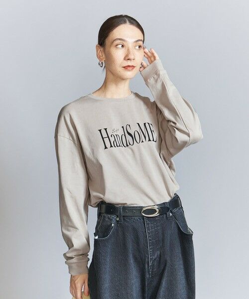 BEAUTY&YOUTH UNITED ARROWS / ビューティー&ユース ユナイテッドアローズ カットソー | 【WEB限定】ロゴプリント ロングスリーブTシャツ | 詳細18