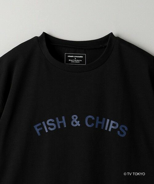 BEAUTY&YOUTH UNITED ARROWS / ビューティー&ユース ユナイテッドアローズ カットソー | 【WEB限定】＜Amebas!×BEAUTY&YOUTH＞FISH＆CHIPS プリントTシャツ | 詳細16