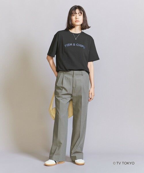 BEAUTY&YOUTH UNITED ARROWS / ビューティー&ユース ユナイテッドアローズ カットソー | 【WEB限定】＜Amebas!×BEAUTY&YOUTH＞FISH＆CHIPS プリントTシャツ | 詳細10