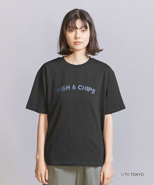 BEAUTY&YOUTH UNITED ARROWS / ビューティー&ユース ユナイテッドアローズ カットソー | 【WEB限定】＜Amebas!×BEAUTY&YOUTH＞FISH＆CHIPS プリントTシャツ | 詳細11