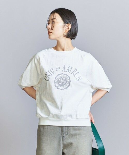 BEAUTY&YOUTH UNITED ARROWS / ビューティー&ユース ユナイテッドアローズ Tシャツ | ＜Americana＞プリント ラグランスリーブ Tシャツ | 詳細2