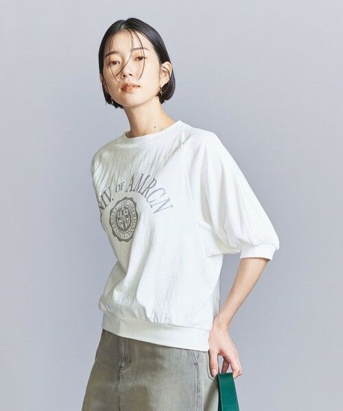 BEAUTY&YOUTH UNITED ARROWS / ビューティー&ユース ユナイテッドアローズ Tシャツ | ＜Americana＞プリント ラグランスリーブ Tシャツ | 詳細3