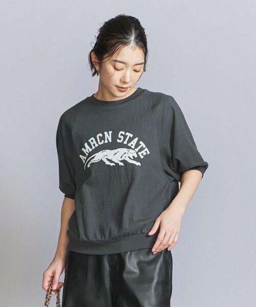 BEAUTY&YOUTH UNITED ARROWS / ビューティー&ユース ユナイテッドアローズ Tシャツ | ＜Americana＞プリント ラグランスリーブ Tシャツ | 詳細10