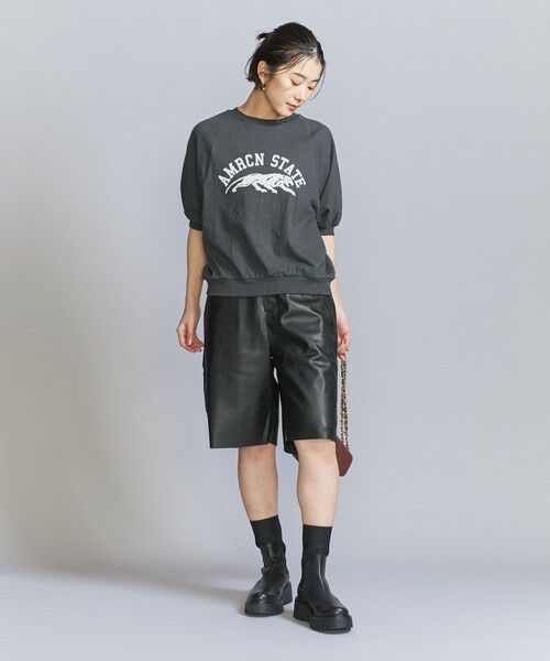 BEAUTY&YOUTH UNITED ARROWS / ビューティー&ユース ユナイテッドアローズ Tシャツ | ＜Americana＞プリント ラグランスリーブ Tシャツ | 詳細12