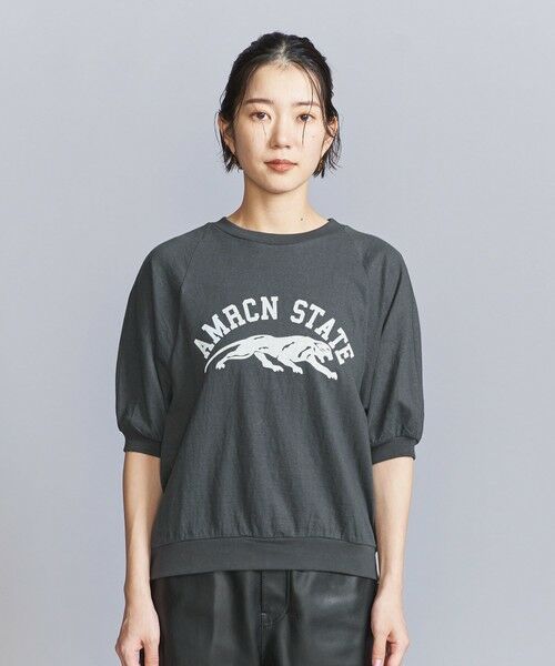 BEAUTY&YOUTH UNITED ARROWS / ビューティー&ユース ユナイテッドアローズ Tシャツ | ＜Americana＞プリント ラグランスリーブ Tシャツ | 詳細13