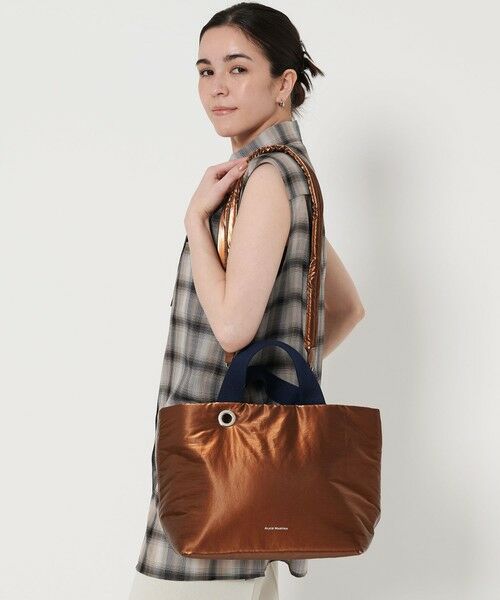 BEAUTY & YOUTH UNITED ARROWS/ビューティー&ユース ユナイテッドアローズ <ALICE MARTHA>GRESS PADDING バッグ -2WAY- MD. BROWN FREE BEAUTY & YOUTH UNITED ARROWS/ビューティー&ユース ユナイテッドアローズ <ALICE MARTHA>GRESS PADDING バッグ -2WAY- MD. BROWN FREE