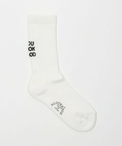 【別注】＜ROSTER SOX＞メッセージ リブ ソックス