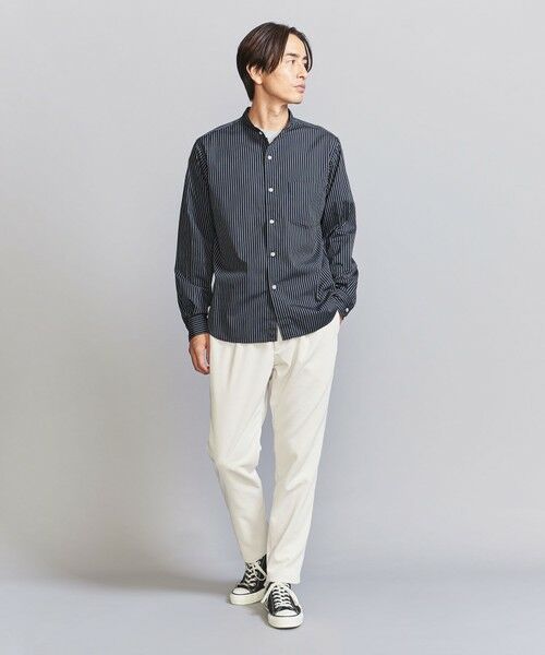 BEAUTY&YOUTH UNITED ARROWS / ビューティー&ユース ユナイテッドアローズ シャツ・ブラウス | 70/2 ブロード ストライプ バンドカラー リラックスレギュラー シャツ | 詳細7