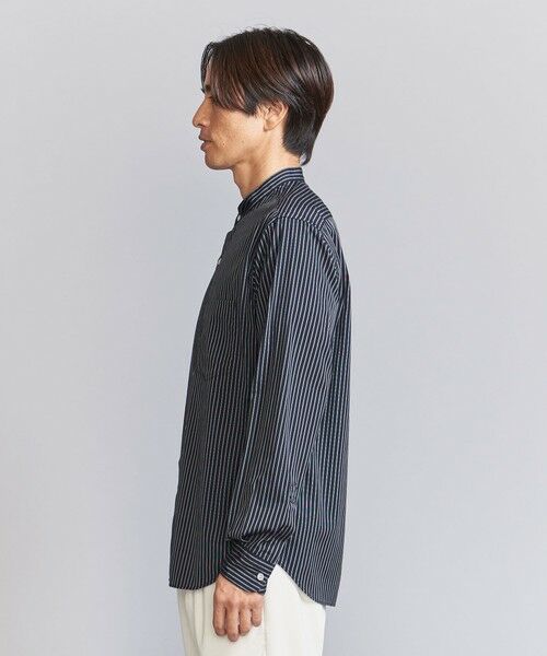 BEAUTY&YOUTH UNITED ARROWS / ビューティー&ユース ユナイテッドアローズ シャツ・ブラウス | 70/2 ブロード ストライプ バンドカラー リラックスレギュラー シャツ | 詳細9