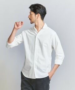 【WEB限定 WARDROBE SMART】コットン ポプリン ワイドカラー スキッパー シャツ