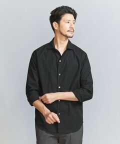 【WEB限定 WARDROBE SMART】コットン ポプリン ワイドカラー スキッパー シャツ