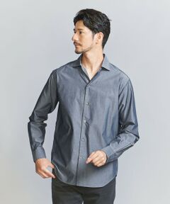 【WEB限定 WARDROBE SMART】コットン ポプリン ワイドカラー スキッパー シャツ