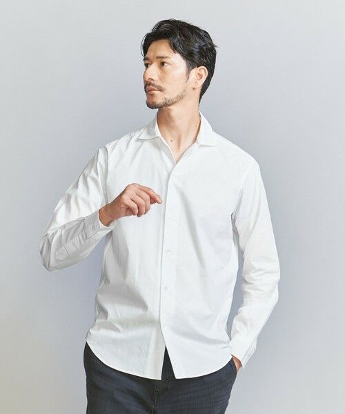 BEAUTY&YOUTH UNITED ARROWS / ビューティー&ユース ユナイテッドアローズ シャツ・ブラウス | 【WEB限定 WARDROBE SMART】コットン ワイドカラー スキッパー シャツ | 詳細1