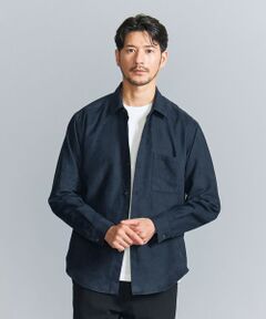 【WEB限定 WARDROBE SMART】スエードライク シャツ