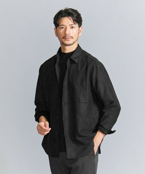 BEAUTY&YOUTH UNITED ARROWS / ビューティー&ユース ユナイテッドアローズ シャツ・ブラウス | 【WEB限定 WARDROBE SMART】スエードライク シャツ | 詳細1