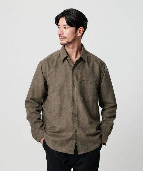 BEAUTY&YOUTH UNITED ARROWS / ビューティー&ユース ユナイテッドアローズ シャツ・ブラウス | 【WEB限定 WARDROBE SMART】スエードライク シャツ | 詳細16