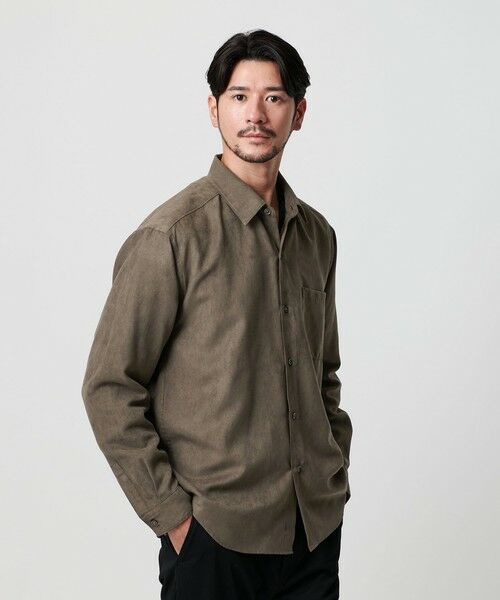 BEAUTY&YOUTH UNITED ARROWS / ビューティー&ユース ユナイテッドアローズ シャツ・ブラウス | 【WEB限定 WARDROBE SMART】スエードライク シャツ | 詳細17
