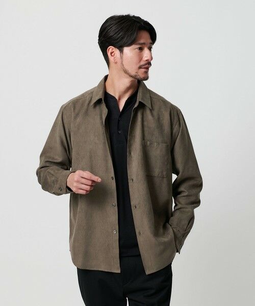 BEAUTY&YOUTH UNITED ARROWS / ビューティー&ユース ユナイテッドアローズ シャツ・ブラウス | 【WEB限定 WARDROBE SMART】スエードライク シャツ | 詳細19