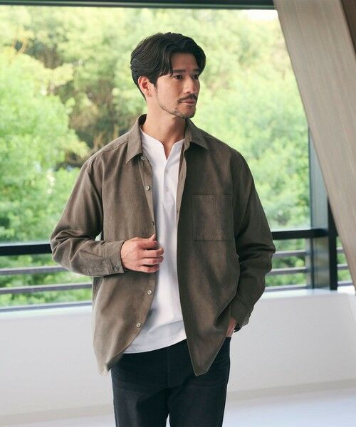 BEAUTY&YOUTH UNITED ARROWS / ビューティー&ユース ユナイテッドアローズ シャツ・ブラウス | 【WEB限定 WARDROBE SMART】スエードライク シャツ | 詳細12