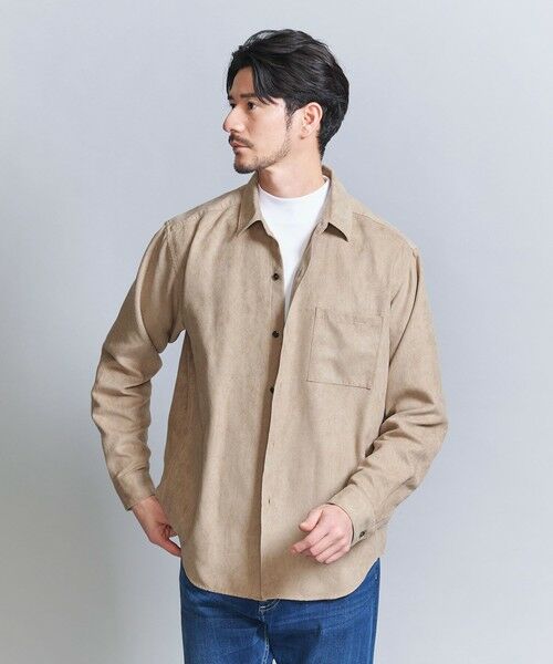 BEAUTY&YOUTH UNITED ARROWS / ビューティー&ユース ユナイテッドアローズ シャツ・ブラウス | 【WEB限定 WARDROBE SMART】スエードライク シャツ | 詳細21