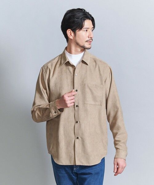 BEAUTY&YOUTH UNITED ARROWS / ビューティー&ユース ユナイテッドアローズ シャツ・ブラウス | 【WEB限定 WARDROBE SMART】スエードライク シャツ | 詳細23