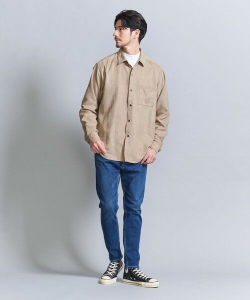 BEAUTY&YOUTH UNITED ARROWS / ビューティー&ユース ユナイテッドアローズ シャツ・ブラウス | 【WEB限定 WARDROBE SMART】スエードライク シャツ | 詳細24