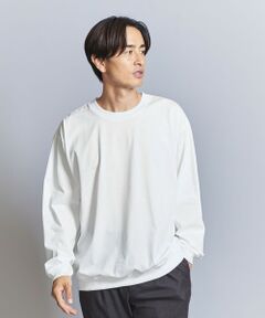 ファイン グロッシー コットン スウェットTシャツ