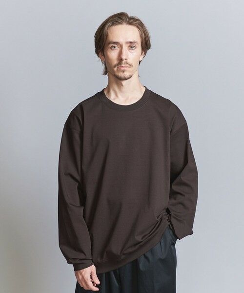 BEAUTY&YOUTH UNITED ARROWS / ビューティー&ユース ユナイテッドアローズ カットソー | ファイン グロッシー コットン スウェットTシャツ | 詳細7