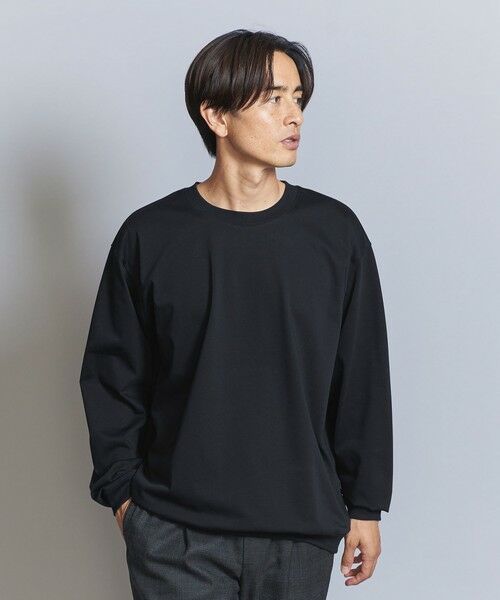 BEAUTY&YOUTH UNITED ARROWS / ビューティー&ユース ユナイテッドアローズ カットソー | ファイン グロッシー コットン スウェットTシャツ | 詳細21