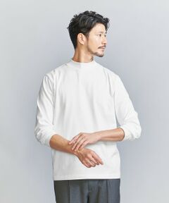 【WEB限定 WARDROBE SMART】クリア ガスコットン モックネック カットソー【抗菌・防臭】