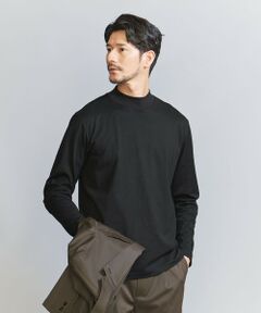 【WEB限定 WARDROBE SMART】クリア ガスコットン モックネック カットソー【抗菌・防臭】