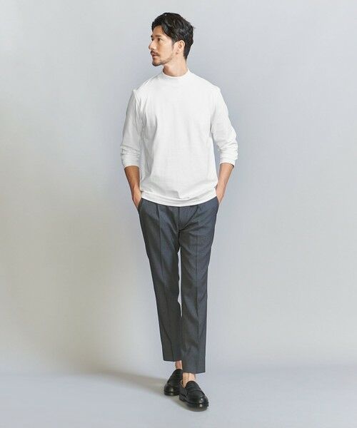 BEAUTY&YOUTH UNITED ARROWS / ビューティー&ユース ユナイテッドアローズ カットソー | 【WEB限定 WARDROBE SMART】クリア ガスコットン モックネック カットソー【抗菌・防臭】 | 詳細4