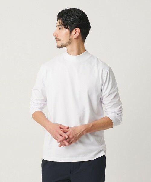 BEAUTY&YOUTH UNITED ARROWS / ビューティー&ユース ユナイテッドアローズ カットソー | 【WEB限定 WARDROBE SMART】クリア ガスコットン モックネック カットソー【抗菌・防臭】 | 詳細3