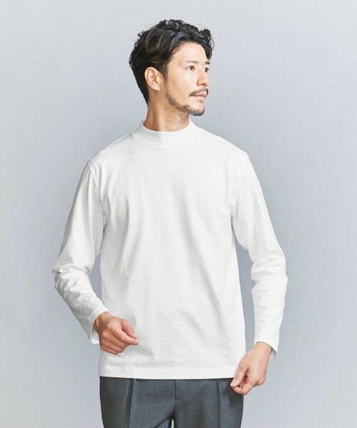 BEAUTY&YOUTH UNITED ARROWS / ビューティー&ユース ユナイテッドアローズ カットソー | 【WEB限定 WARDROBE SMART】クリア ガスコットン モックネック カットソー【抗菌・防臭】 | 詳細2