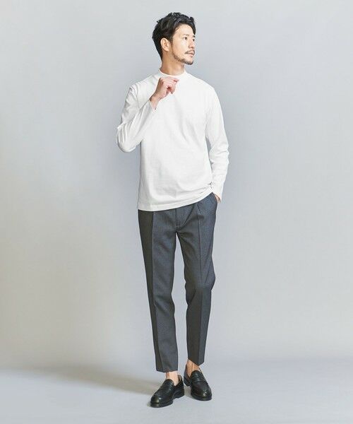 BEAUTY&YOUTH UNITED ARROWS / ビューティー&ユース ユナイテッドアローズ カットソー | 【WEB限定 WARDROBE SMART】クリア ガスコットン モックネック カットソー【抗菌・防臭】 | 詳細3