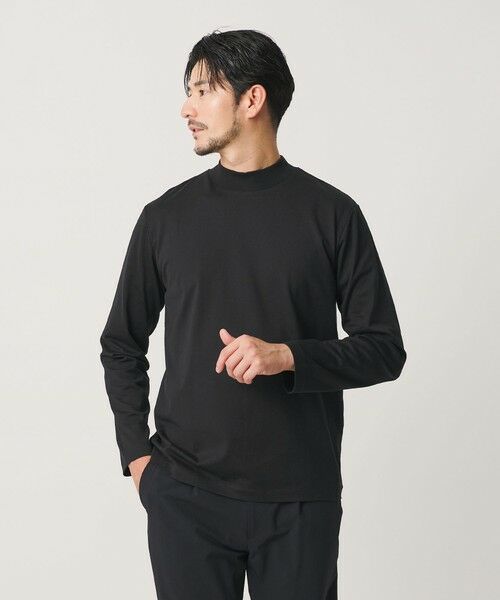BEAUTY&YOUTH UNITED ARROWS / ビューティー&ユース ユナイテッドアローズ カットソー | 【WEB限定 WARDROBE SMART】クリア ガスコットン モックネック カットソー【抗菌・防臭】 | 詳細10