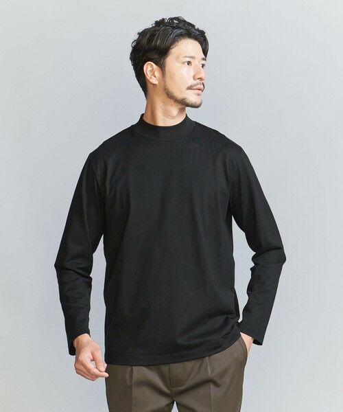 BEAUTY&YOUTH UNITED ARROWS / ビューティー&ユース ユナイテッドアローズ カットソー | 【WEB限定 WARDROBE SMART】クリア ガスコットン モックネック カットソー【抗菌・防臭】 | 詳細9