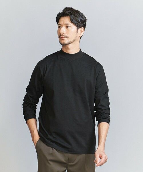 BEAUTY&YOUTH UNITED ARROWS / ビューティー&ユース ユナイテッドアローズ カットソー | 【WEB限定 WARDROBE SMART】クリア ガスコットン モックネック カットソー【抗菌・防臭】 | 詳細12