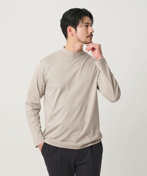 BEAUTY&YOUTH UNITED ARROWS / ビューティー&ユース ユナイテッドアローズ カットソー | 【WEB限定 WARDROBE SMART】クリア ガスコットン モックネック カットソー【抗菌・防臭】 | 詳細25