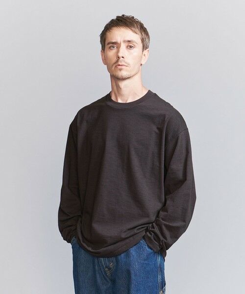 BEAUTY&YOUTH UNITED ARROWS / ビューティー&ユース ユナイテッドアローズ カットソー | DENT スラブ クッションスリーブ カットソー | 詳細6