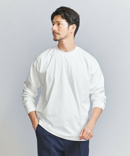 BEAUTY&YOUTH UNITED ARROWS / ビューティー&ユース ユナイテッドアローズ カットソー | 【WEB限定 WARDROBE SMART】NORITAKE クルーネック リラックス テーパード カットソー | 詳細5