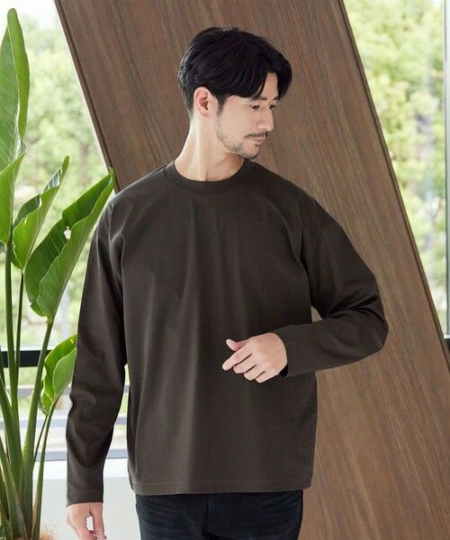 BEAUTY & YOUTH UNITED ARROWS/ビューティー&ユース ユナイテッドアローズ 【WEB限定 WARDROBE SMART】NORITAKE クルーネック リラックス テーパード カットソー DK. GRAY L BEAUTY & YOUTH UNITED ARROWS/ビューティー&ユース ユナイテッドアローズ 【WEB限定 WARDROBE SMART】NORITAKE クルーネック リラックス テーパード カットソー DK. GRAY L