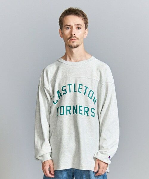 BEAUTY&YOUTH UNITED ARROWS / ビューティー&ユース ユナイテッドアローズ カットソー | 【別注】 ＜Champion＞ 9.4oz フットボール Tシャツ | 詳細22