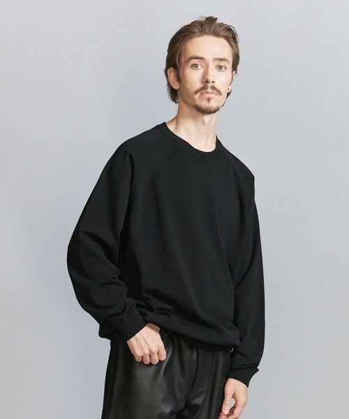 BEAUTY&YOUTH UNITED ARROWS / ビューティー&ユース ユナイテッドアローズ ニット・セーター | デオドラント プレーティング ラグラン クルーネック ニット   -抗菌・防臭 ウォッシャブル- | 詳細1