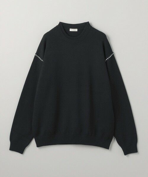 BEAUTY&YOUTH UNITED ARROWS / ビューティー&ユース ユナイテッドアローズ ニット・セーター | ハンドステッチ コットン クルーネック ニット | 詳細2